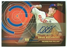 Dave Buchanan 2014 Topps Trajectory Autograph #TA-DB Phillies Baseball Insert
