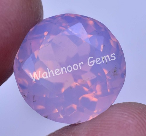 Natural Pink Opal 16.90 Ct Round Certified Unheated Welo Australian Gemstone - Picture 4 of 6