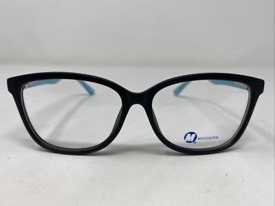 Modern APPRECIATE BLACK MATTE/MINT 55-15-140 Full Rim Eyeglasses Frame K679