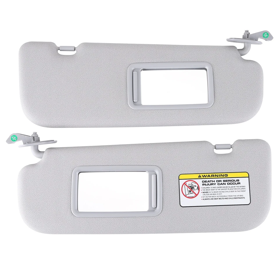 For 2011 2012-2016 Hyundai Elantra Gray Car Sun Visor Right + Left Side Pair Foto 2 de 4