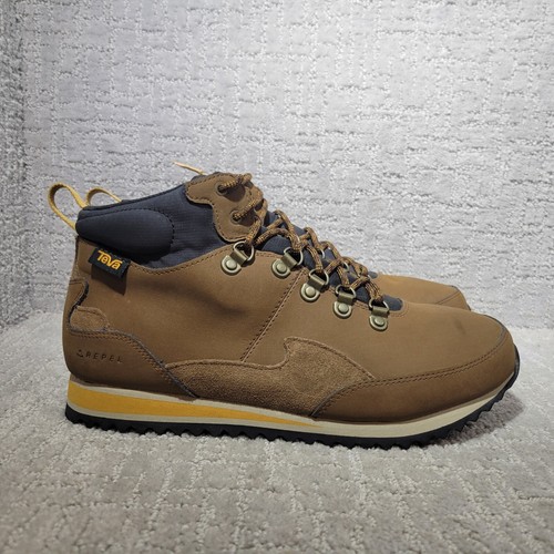 Teva Men's Freeside RR Men's Size US 11 Bison/Tobacco Brown Hiking Leather Boots - Picture 4 of 11