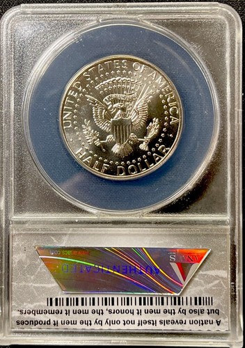 2014 P Kennedy Half High Relief ANACS Sp 69 Clad 50th Anniversary. ENN Coins - Picture 2 of 2
