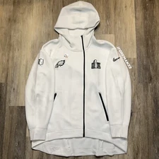 Philadelphia Eagles Super Bowl 59 LIX Opening Night Media Tech Fleece Zip Hoodie