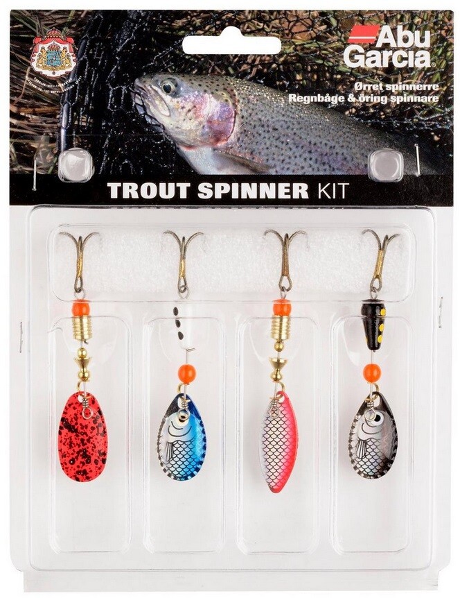 Abu Garcia Trout Spinner Kit 4 Pack Small Fishing Lures Spinners - 1115257