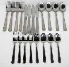 20 Pce MSE Martha Stewart Stainless Metropolis Service for 4
