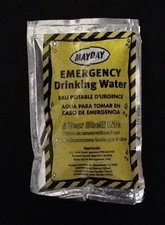 36 Emergency Survival Drinking Water Pouches For Kits BOB Disaster MRE