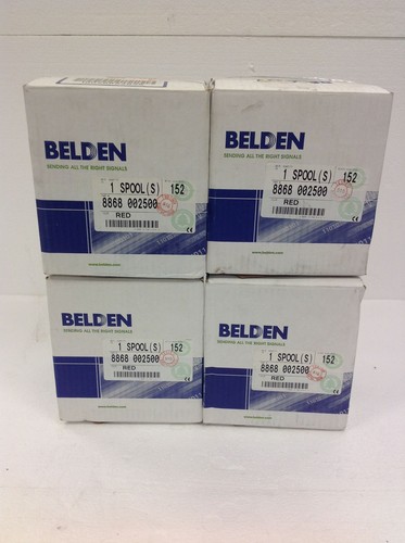 NEW BELDEN 8868 002500 Cable Hook-Up Wire 22Awg Red 500Ft Free Shipping QTY - Picture 12 of 13