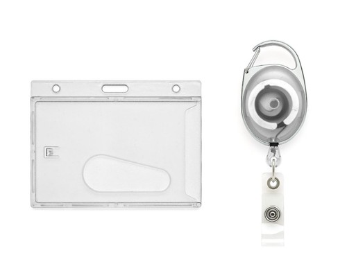 Id Card Holder Retractable Premier Yoyo Reels Clip with Clear Identity Badge Set - Picture 79 of 87