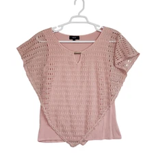 Naif Womens Large Pink Bohemian Blouse