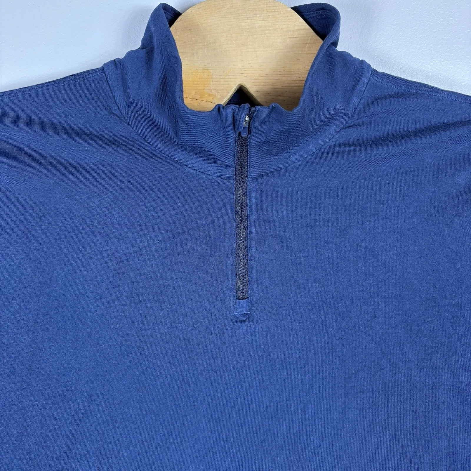 Allbirds Men's 2XL Navy Blue 1/4 Zip Wool Blend Natural Run Mid Layer Shirt