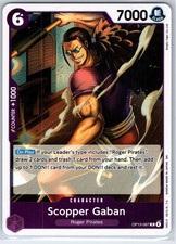 Scopper Gaban OP13-067 Rare Carrying On His Will One Piece Foil Near Mint