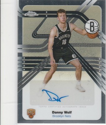 Danny Wolf 2025-26 Topps Chrome Next Stop Signatures RC Auto Nets Autograph