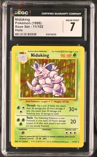 Nidoking graded CGC 7 for sale on eBay