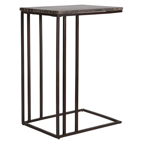 Uttermost Theodore Travertine Accent Table - Picture 5 of 6