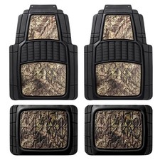 Mossy Oak 4pc Camo Trim-to-fit All Weather Car Suv Truck Floor Mats Pvc Rubber