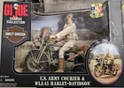 Hasbro GI Joe U.S. ARMY COURIER & WLA 45 Harley-Davidson 12” Action Figure, NIB