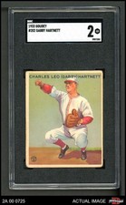 1933 Goudey #202 Gabby Hartnett Cubs HOF SGC 2 - GOOD