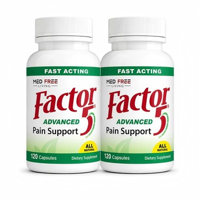 Med Free Living Factor 5 Advanced Joint Support 120 Capsules 2 Pack