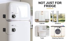 Fridge Lock 2PCS Upgraded Refrigerator Lock for Freezer Cabinets and Drawers