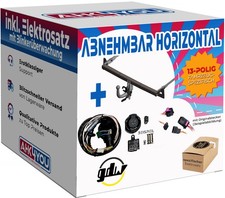 AHK GDW für VW Golf III Fließheck 91-97 hori. abnehmbar + 13-pol  ES SPEZ