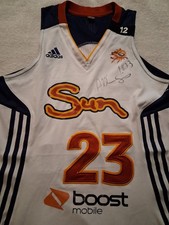 WNBA Connecticut Sun #23 Allison Hightower Game Worn Jersey 2010-14 Autographed