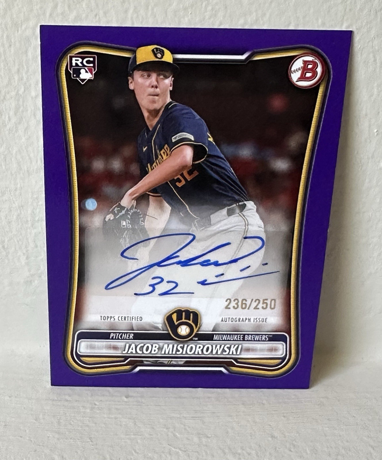 Jacob Misiorowski 2026 Bowman #PRV-JM Rookies & Veterans Retail 