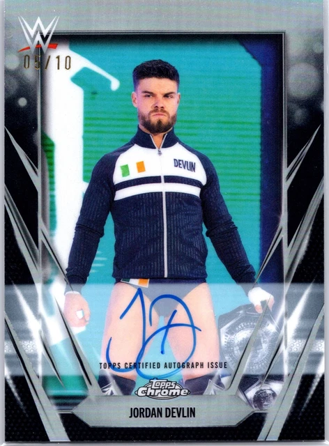 2026 Topps Chrome WWE Jordan Devlin JD Image Variation Auto Black /10 (1:3.758)