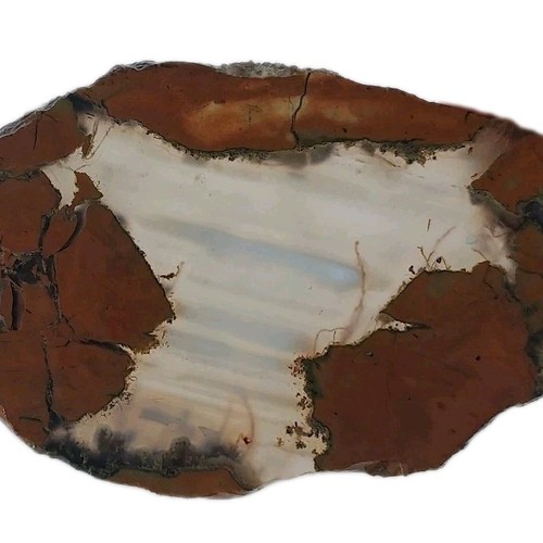 THUNDER EGG / GEODE SLICE ~ 25 grams / rough agate jasper mineral rock cab - Picture 4 of 14