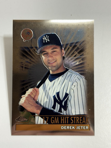 2000 Topps Chrome #478 Derek Jeter "17 GM Hit Streak" Karte ** KOSTENLOSER VERSAND ** - Bild 1 von 2