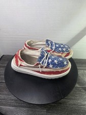 Heydude Wendy Youth Girls Size 1Y Star Spangled