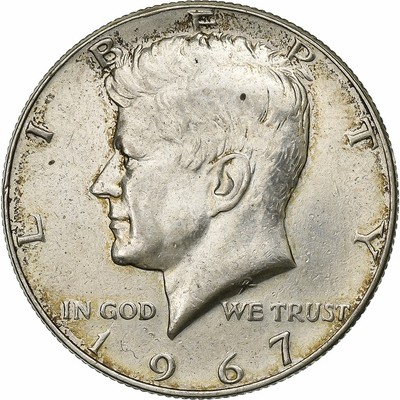 Münze, Vereinigte Staaten, Kennedy Half Dollar, Half Dollar, 1967
