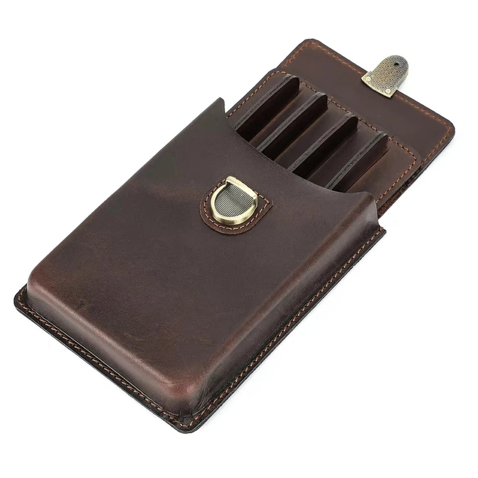 Handgefertigtes Echtleder Füllfederhalter Etui Füllfederhalter Organizer Office8201