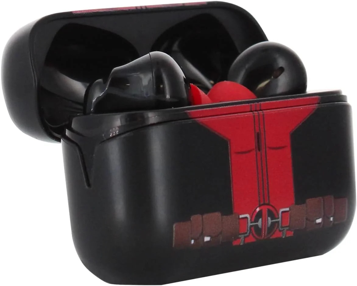 Écouteurs bluetooth sans fil TWS Marvel Deadpool idée cadeau Geek pour ado et adulte