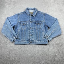 Vintage Gap Denim Trucker Jacket Mens Medium Blue 1990s Boxy Authentic