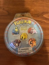 Pokemon Vintage Collectible Kids Rings 1998 New