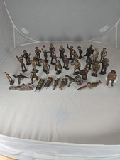 Lot of 34 Barclay or Manoil Lead or Metal Army Man, Indian or Toy Figures.