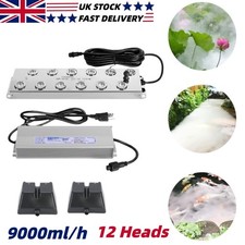 12 Head Ultrasonic Mist Maker 9000ml/H Ultrasonic Fogger For Greenhouse,Pond