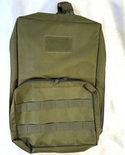 Military Brown Rucksack Backpack Shoulder Bag Dual Zippers Brand New