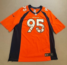 Denver Broncos Wolfe #95 Nike Jersey Mens Extra Large Orange Short Sleeve.