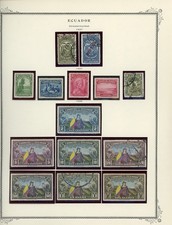 ECUADOR Scott Specialty Album Page Lot #15 - SEE SCAN - $$$
