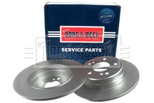 2x Brake Discs Pair Solid fits MERCEDES SLK230 R170 2.3 Rear 96 to 04 278mm Set