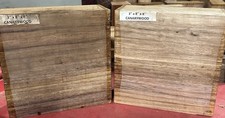 TWO 2 BEAUTIFUL EXOTIC CANARYWOOD BOWL BLANK TURNING WOOD LUMBER 8" X 8 X 3"