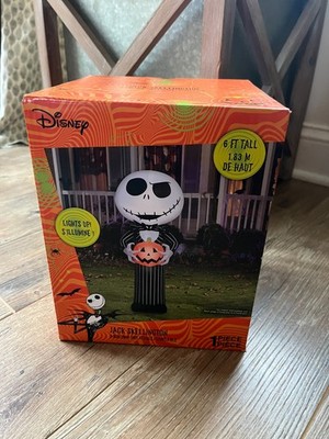 Disney 6ft. Jack Skellington Halloween Nightmare Before Christmas Inflatable-NIB