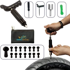 20 Pcs Tubeless Tire Puncture Repair Kit with Mushroom Plug for Tyre Punctures a