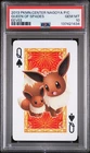2013 POKEMON CENTER NAGOYA PLAYING CARDS EEVEE QUEEN OF SPADES PSA 10