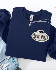 Embroidered Disney Haunted Mansion Ghost Host sweatshirt