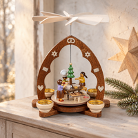 Müller Erzgebirge Pyramide WeihnachtsbäCkerei Spitzbogen Handarbeit Seiffen