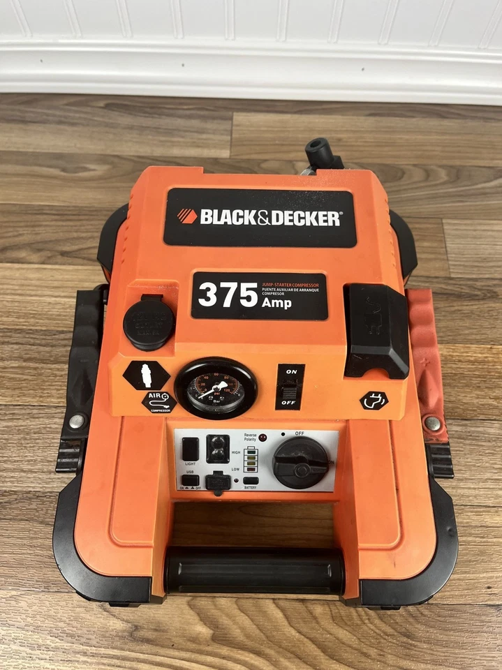 Black & Decker Jump Starter w/Compressor 375 Starting Amps - Image 2 of 4