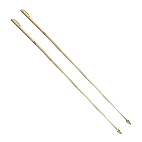 2 Pcs Brass Dragon-seeking Ruler Copper Alloy Divining Rod Dowsing Rods