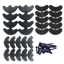 14 Pairs Black Color Rubber Shoe Heel Plates Taps Heel Repair Pad Replacement